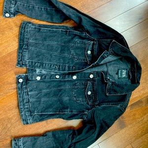 Zara black denim jacket size M